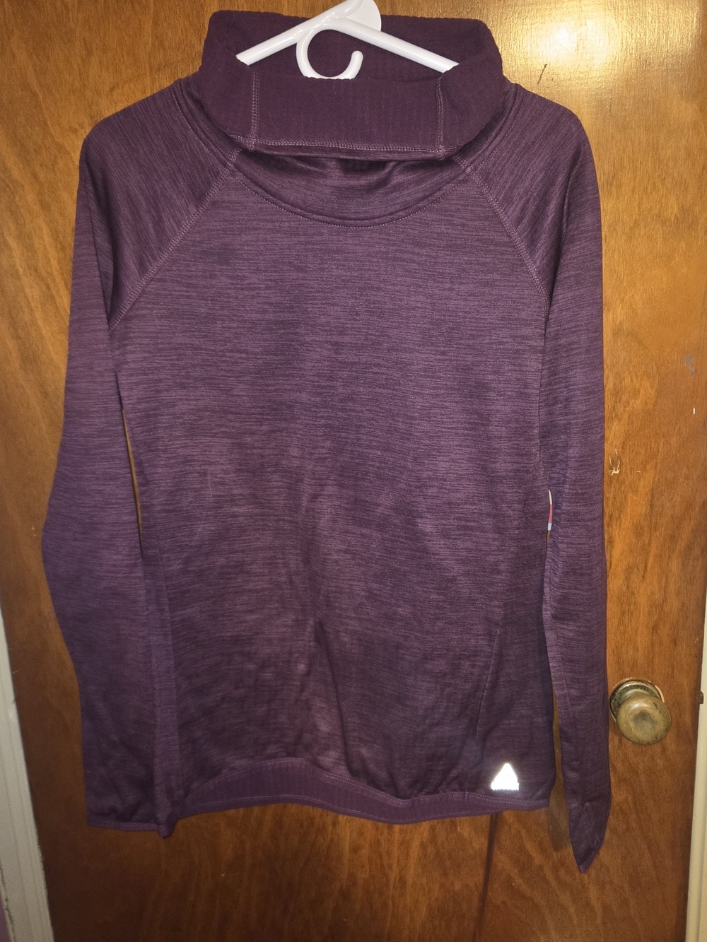 Reebok Women's Cowl Neck Pullover Hoodie - Plum